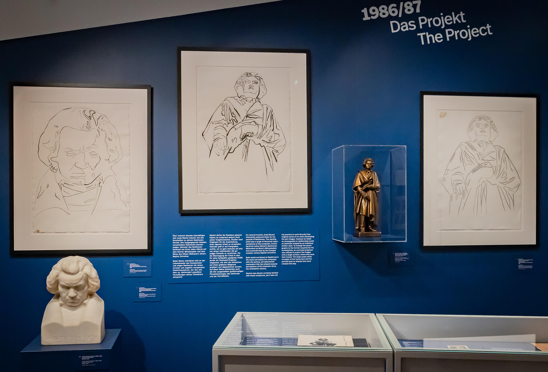 Ausstellungsansicht der Sonderausstellung „Beethoven by Warhol“ im Beethoven-Haus Bonn