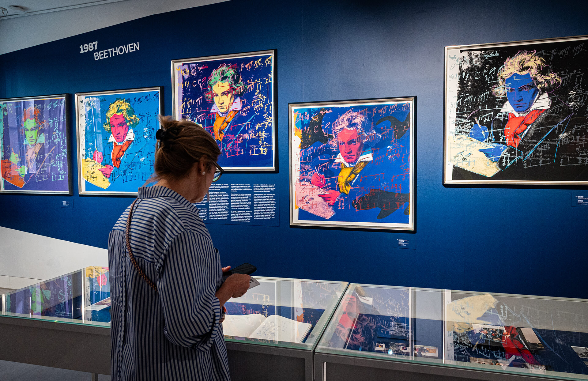 Ausstellungsansicht der Sonderausstellung „Beethoven by Warhol“ im Beethoven-Haus Bonn