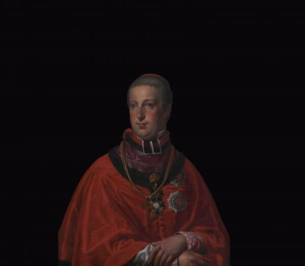 ARCHDUKE RUDOLPH OF AUSTRIA (1788–1831), CARDINAL AND ARCHBISHOP OF OLOMOUC FROM 1819, OIL PAINTING ATTRIBUTED TO JOHANN BAPTIST VON LAMPI THE ELDER (1751–1830)