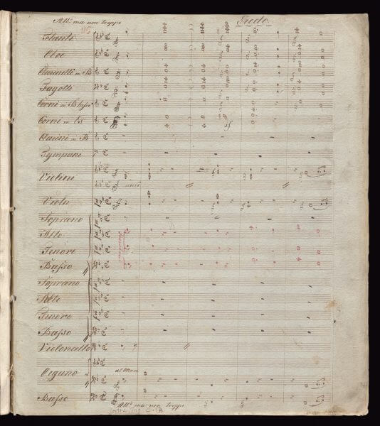 MASS IN D MAJOR FOR FOUR SOLO VOICES, CHORUS, ORCHESTRA AND ORGAN (‘MISSA SOLEMNIS’), OP. 123, VETTED COPY IN FULL SCORE, 1824, ENGRAVER’S COPY FOR B. SCHOTT’S SÖHNE, MAINZ